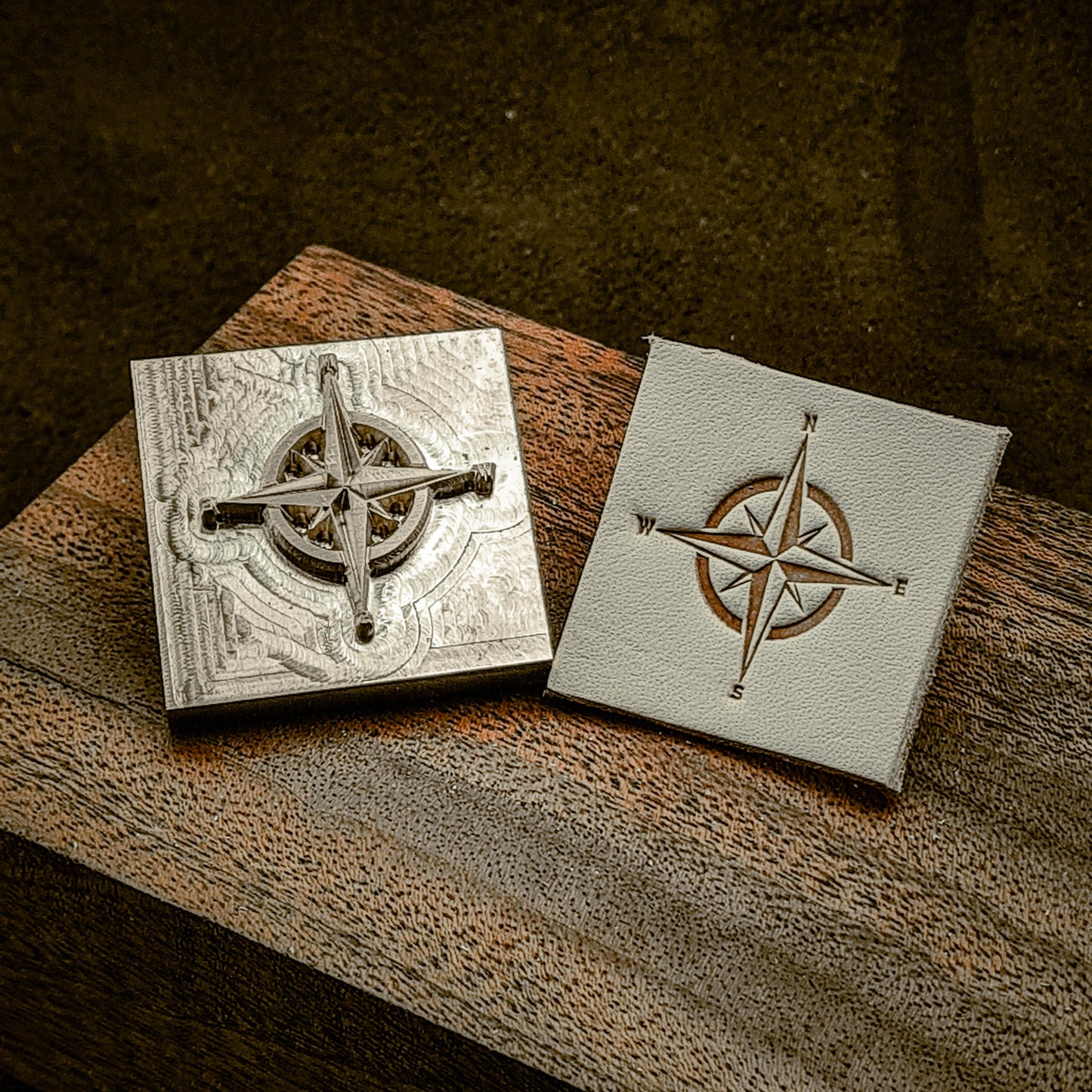 Compass Figured Stamp (HK49)