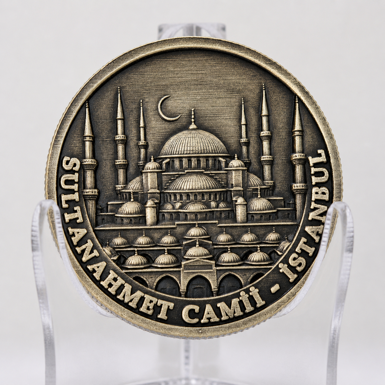 Sultanahmet Camii Temalı Pirinç Madalyon